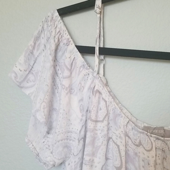 Lovesick Gauze Summer Soft Girl paisley cold shoulder tunic top size 2X - Picture 3 of 7